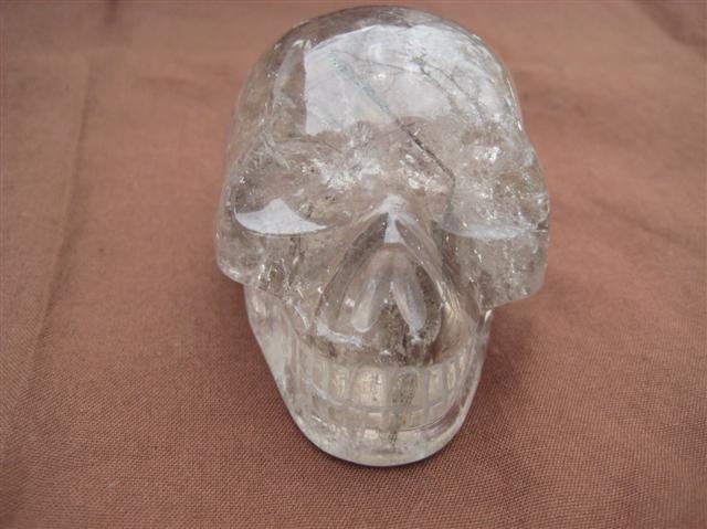 Smokey Quartz with Chlorite Skull 1253